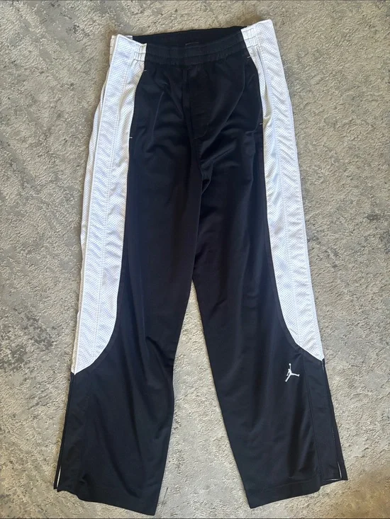 Vintage Y2K Jordan break away button up Track Pants with White Mesh