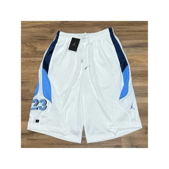 2006 Air Jordan 23 Mesh UNC Blue White Vintage 214564-101 Y2K Baggy Shorts