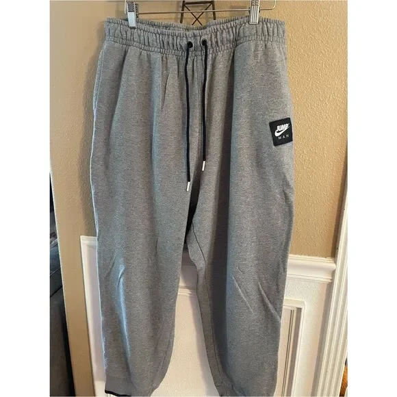 JUMP MAN Air Jordan Nike Gray Drawstring Men’s Jogger Sweatpants XL