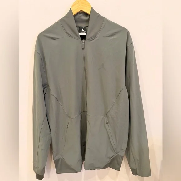 Jordan Dri-FIT Full Zip Jacket Men’s‎ XXL Gray Athletic Track Bomber