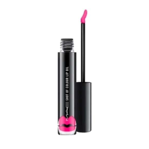 💋 MAC COSMETICS SHOT OF COLOUR LIP OIL  💋 Shade: OFFICE FLING (ELECTRIC PINK)