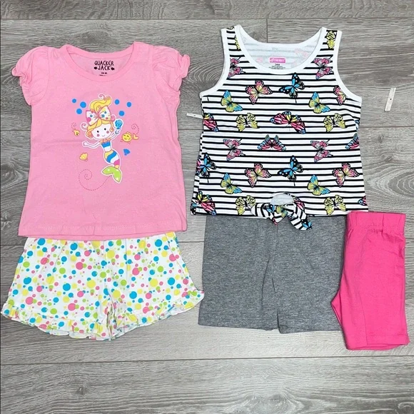 NWT Bundle of 2 Girls 24 Month Outfits Shorts T-shirt Tank Top