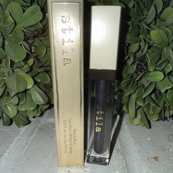 stila - Beauty Boss Lip Gloss - In‎ the Black - 0.11 fl oz/ 3.2 mL NIB
