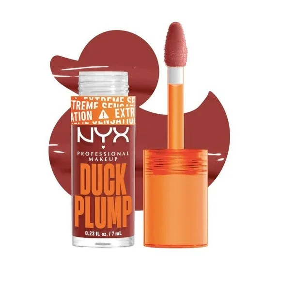 NWT NYX Duck Plump High Pigment Lip Gloss Brick of Time 06 7mL