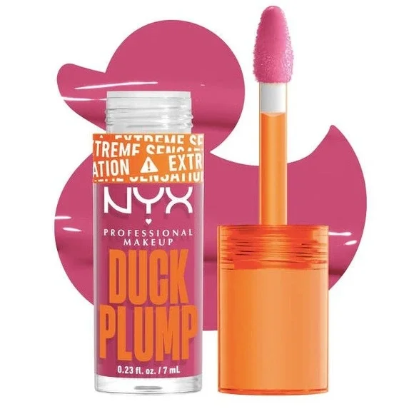 NWT NYX Duck Plump High Pigment Plumping Gloss Women Pick Me Pink 0.23oz 7mL