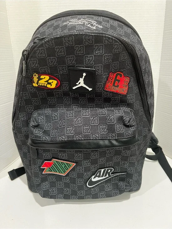 Air Jordan Monogram Backpack in Black/Patches Hard to Find! NEW!