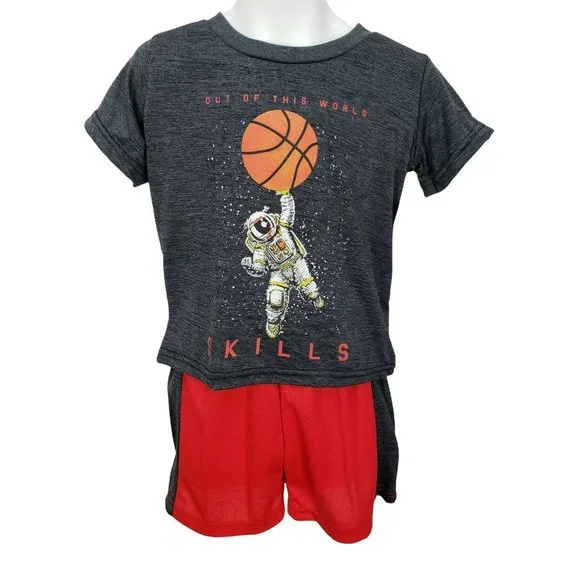 Buzzer Beater Out of this World Skill Basketball 2T athletic Gym Shirt short set