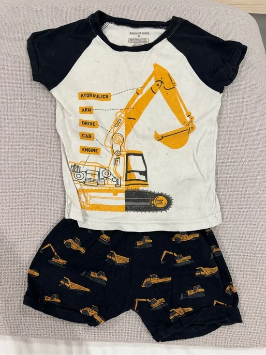 Kids Construction Matching Set - Black & Yellow