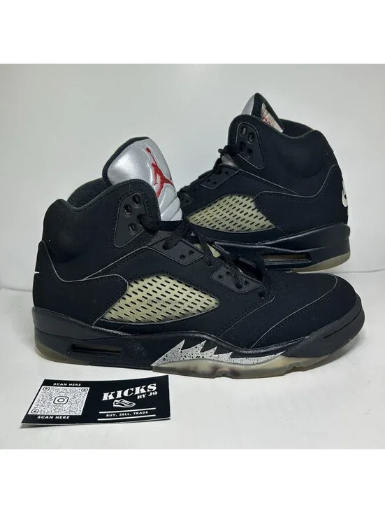 Air Jordan 5 Retro Black Metallic 2016 - Size 7.5 - (845035-003)