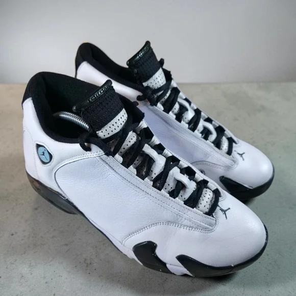 Men's 10.5 - Jordan 14 Retro White Oxidized Green (2016) 487471-106 Sneakers