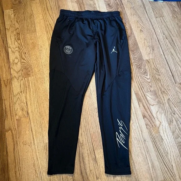 Jordan x PSG Paris Saint-Germain Strike Soccer Pants Mens Large Black Slim Fit
