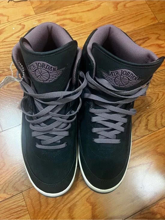 Jordan Black High-Top Sneakers with Gray Accents