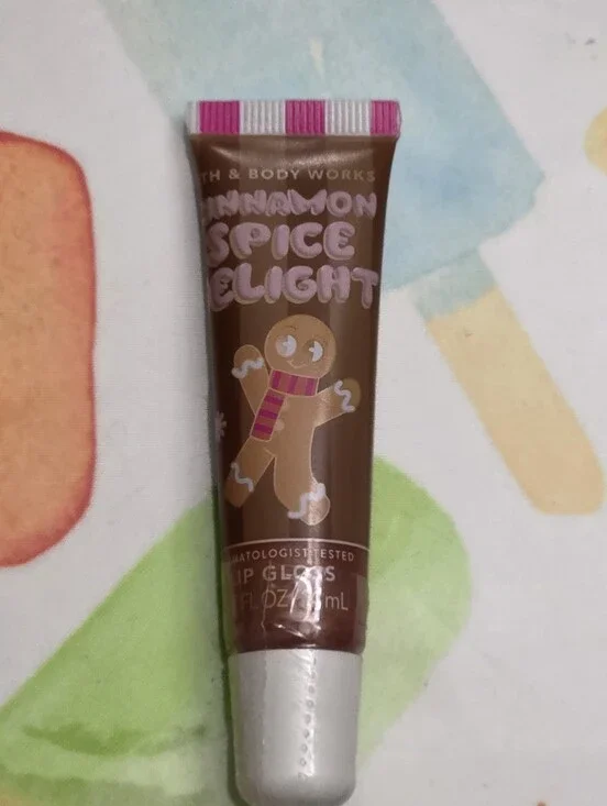 Bath & Body Works Cinnamon Spice Delight Lip Gloss New Sealed RARE