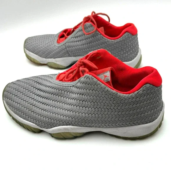 NIKE AIR JORDAN | Men's 9.5 Wolf Grey Basketball Athletic Shoes Sneakers Low Top
