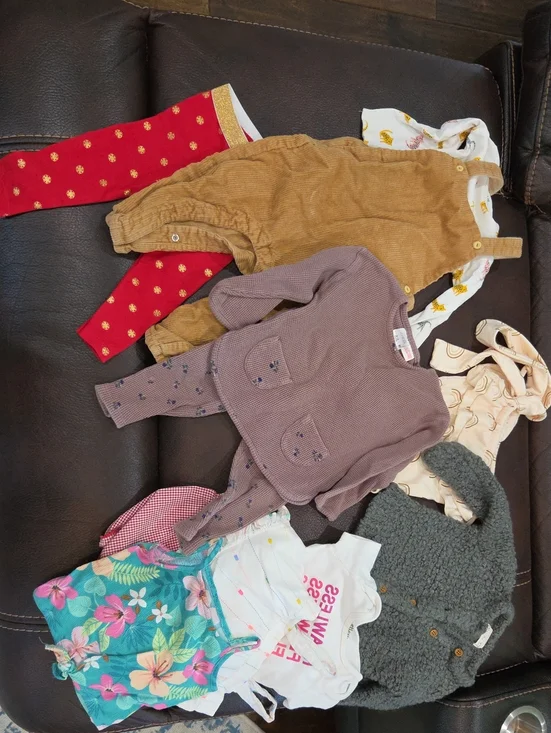 Huge Lot Girls Baby/toddler 9-12 Months Zara H & M EUC
