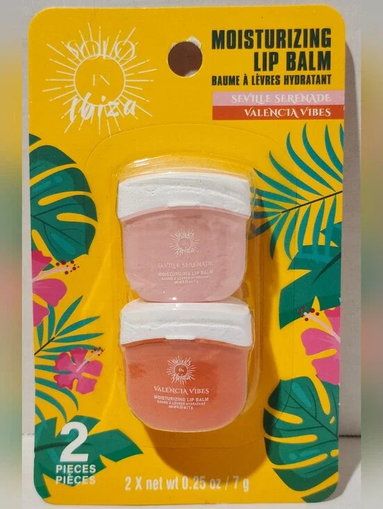 Solo En Ibiza Moisturizing Lip Balm Duo - Seville Serenade & Valencia Vibes