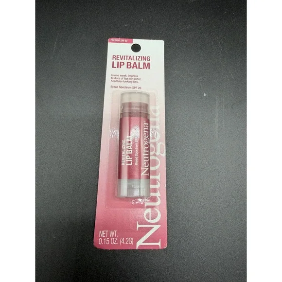 Neutrogena Revitalizing Lip Balm Fresh Plum 60 Broad‎ Spectrum SPF 20 0.15oz NIB