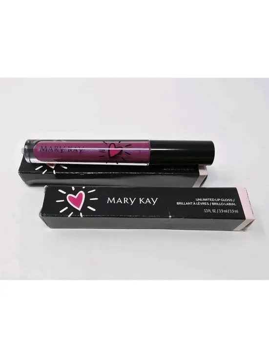 Lot Of 2 New Mary Kay Unlimited Lip Gloss Hopeful Lilac 169301 LIMITED EDITION