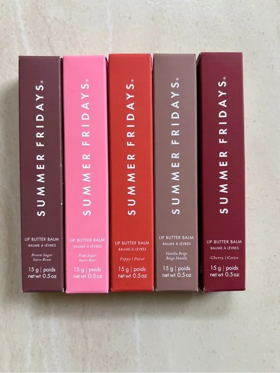 Bundle of 5 Summer Fridays Lip Balm