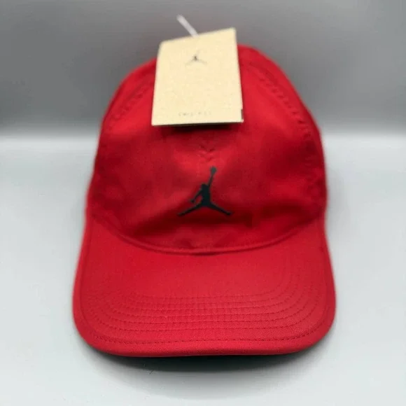 Air Jordan Dri-Fit Golf Hat Men Medium-Large Red Strap Back Cap New M-L‎
