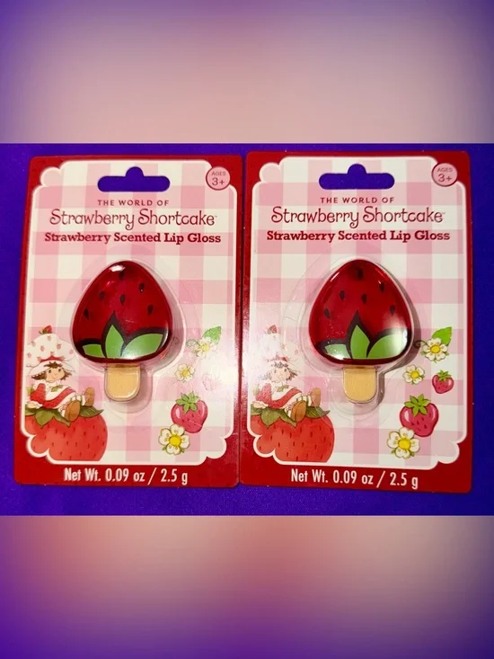 Strawberry Shortcake Strawberry-Scented Lip Gloss Duo - Red & Green