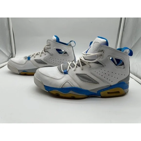 Jordan‎ Flight Club 91 White Photo Blue Wolf Grey 555475-104 Mens 9.5