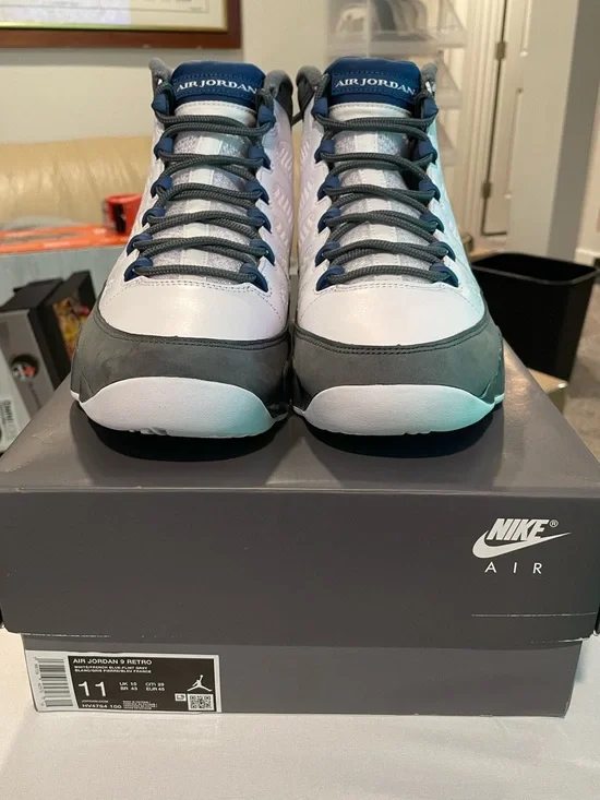 Brand New Jordan Air Retro 9 Flint Grey French Blue (2026) Size 11 DS With Box 🔥