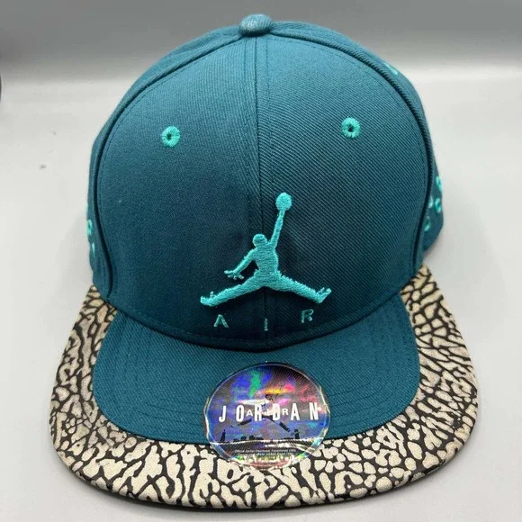 Air Jordan Hat Men‎ Blue Cement Elephant Embroidered Jumpman Strap Back Cap