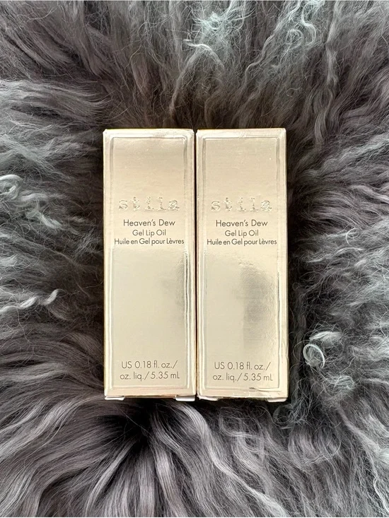2 Stila Heavens Dew Gel Lip Oil Stardust 0.18 oz Full Size - New In Box
