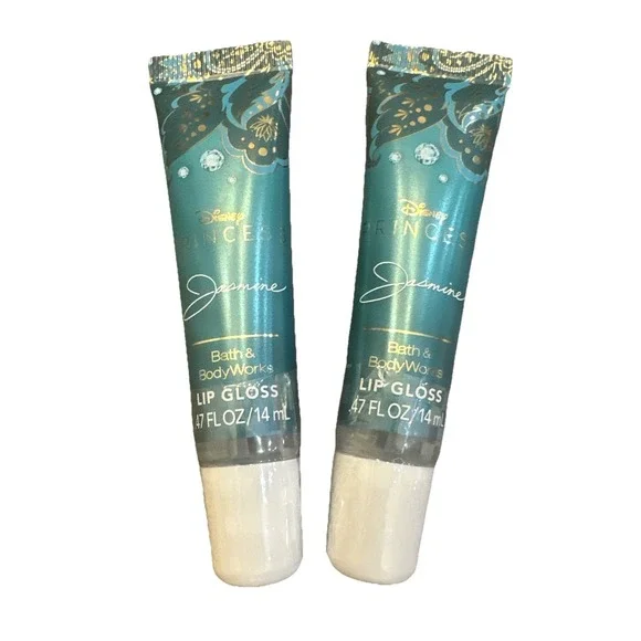 NEW DISNEY PRINCESS Jasmine 2PK  LIP GLOSS Bath & Body Works Hard To Find