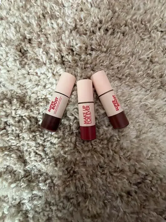 MAKE UP FOR EVER Super Boost Moisturizing Plumping Lip Gloss Bundle (3 Pack)