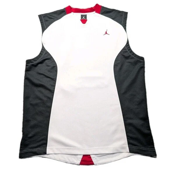 Vintage Jordan Workout Jersey Sleeveless Shirt Nike Size XL Jumpman
