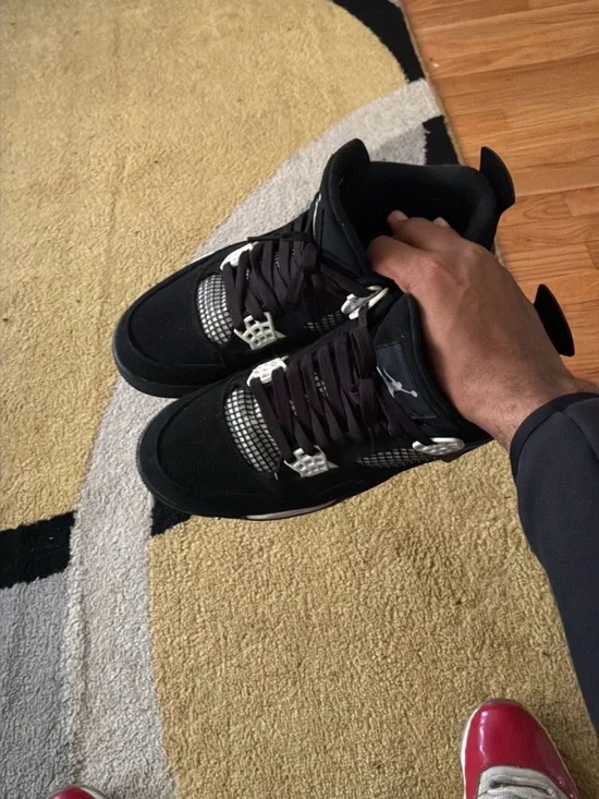 Jordan Men’s Black and White Retro Sneakers