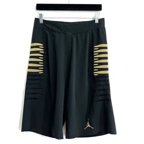 Nike The Air Jordan Short Dri-Fit‎ Mens XS  Black/ Gold Premium Crafted Training
