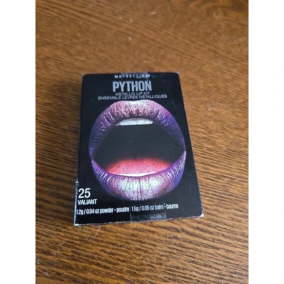MAYBELLINE Python #25 Valiant Metallic Lip Kit‎ Powder & Balm  New
