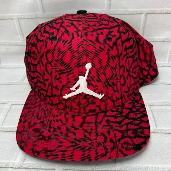 Air Jordan Cement Elephant Jumpman Hat Snapback‎ Cap Red Men