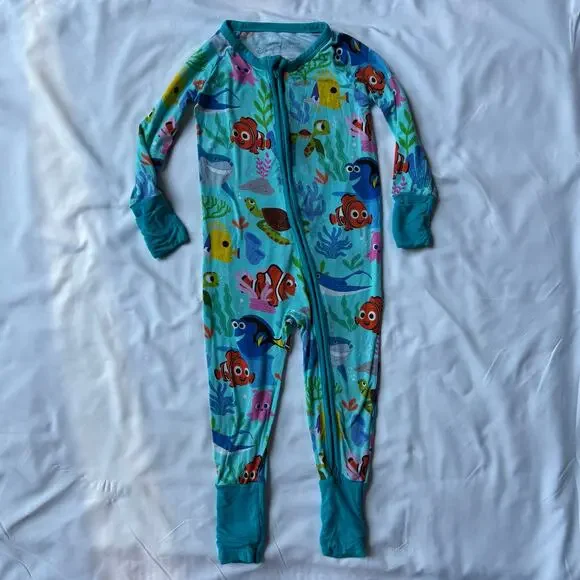 Disney X Little Sleepies Finding Nemo Nemo's Reef Bamboo Zippy Sleeper 6-12M