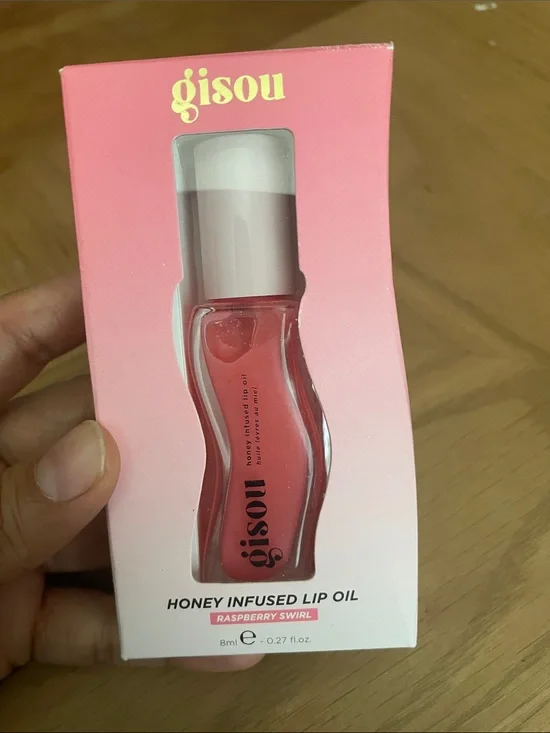 Gisou Honey Infused Lip Oil — Raspberry Swirl (Pink)