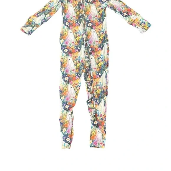 Floral Fantasy Halloween Kids Footie Pajama