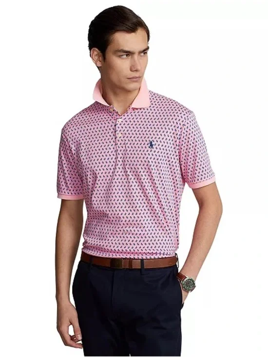 Polo Ralph Lauren Men's Classic-Fit Print Soft Cotton Polo Shirt Size XL