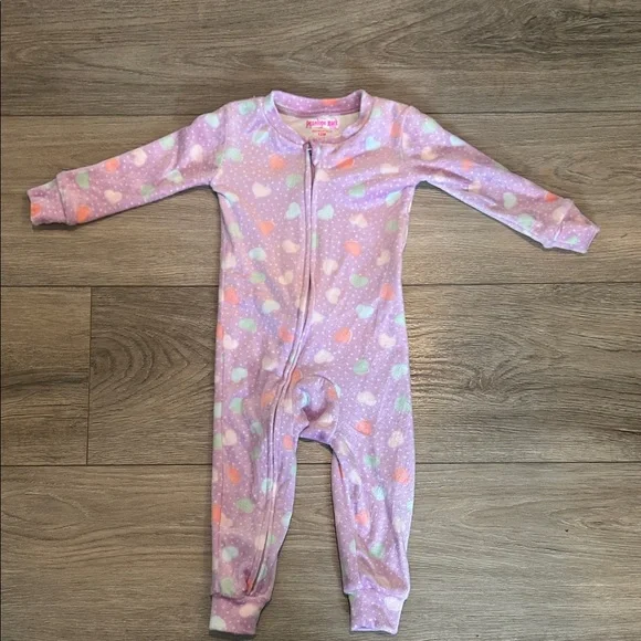 Penelope‎ Mack Kids One Piece in Purple and Pastel hearts size 12 months