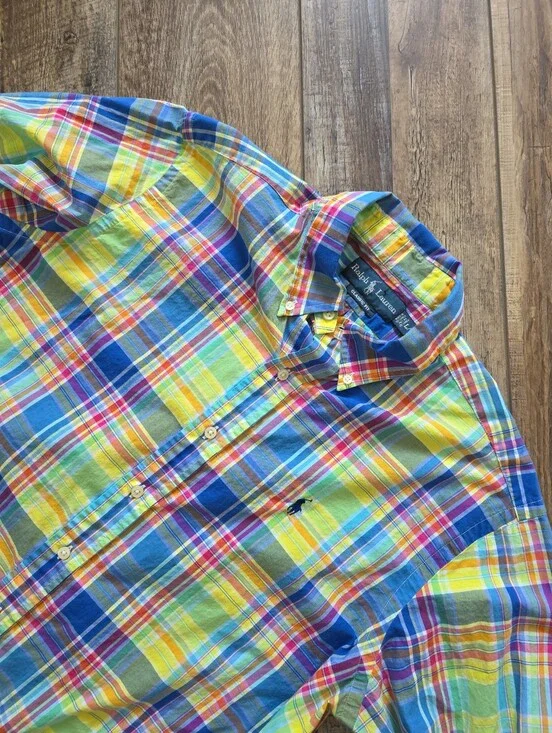 Polo Ralph Lauren - Classic Fit Multicolor Plaid Shirt - L - Multicolor