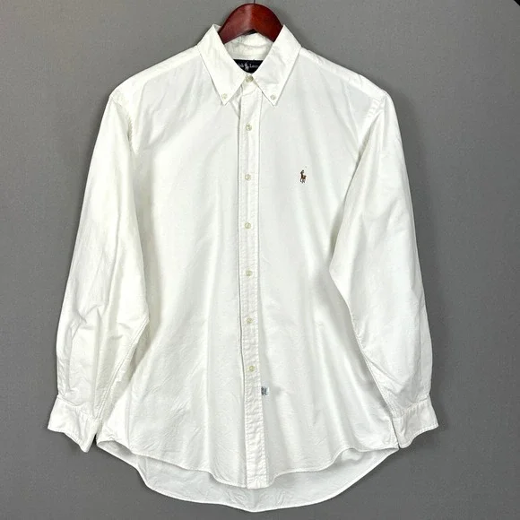 Ralph Lauren Yarmouth Oxford‎ Shirt Men's 100% Cotton White 16 1/2/35 XL / XXL
