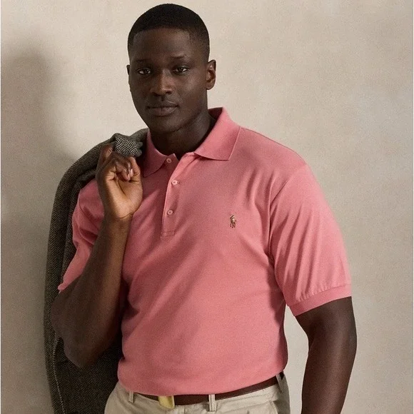 Polo Ralph Lauren Soft Cotton Polo Men's 2XLT Desert Rose‎ MSRP $125 Classic Fit