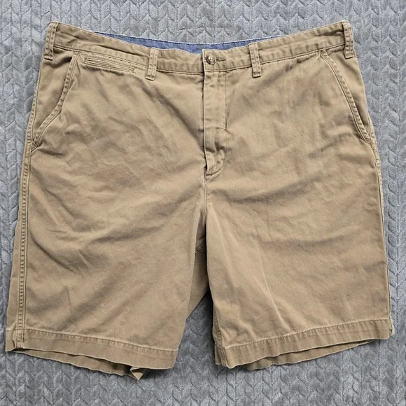 Polo Ralph Lauren Shorts Men 38 Khaki Blue Pony Twill Relaxed Fit‎ Golf Chino