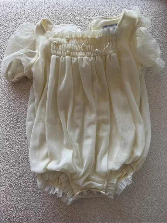 Cream wedding bodysuit