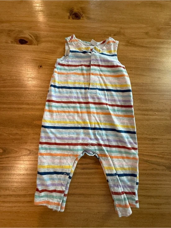 Old Navy Multicolor Striped Sleeveless One-Piece