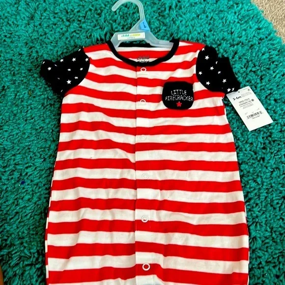 Child of mine, onesie, boys, size 3–6 new 4th July