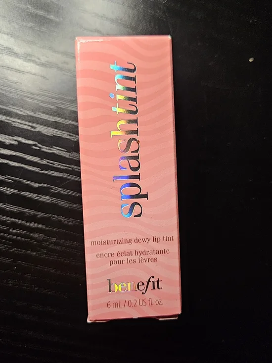Benefit Cosmetics SPLASHTINT Moisturizing Lip Tint 07 tutti frutti FULL SIZE NWB