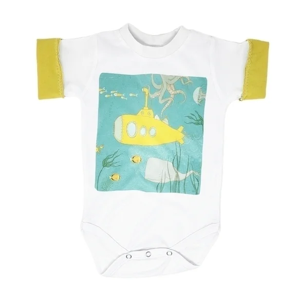 NWOT Yellow submarine onesie bodysuit Beatles